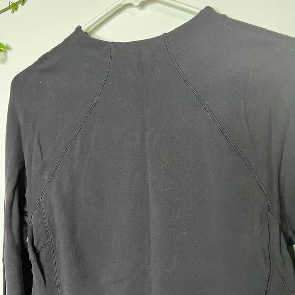 Lululemon Hill & Valley Black Mock Neck Long Sleeve  Pullover - Picture 13 of 14